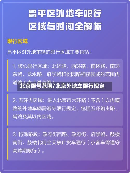 北京限号范围/北京外地车限行规定