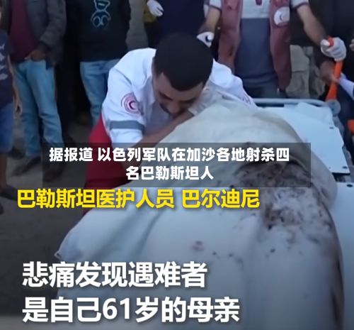 据报道 以色列军队在加沙各地射杀四名巴勒斯坦人