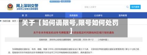 关于【如何调限号,限号如何处罚】-第2张图片