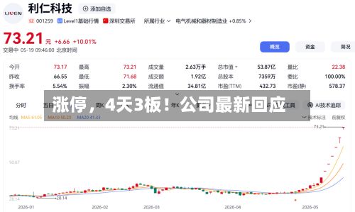 涨停	，4天3板！公司最新回应-第2张图片