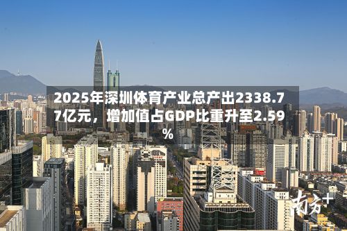 2025年深圳体育产业总产出2338.77亿元，增加值占GDP比重升至2.59%