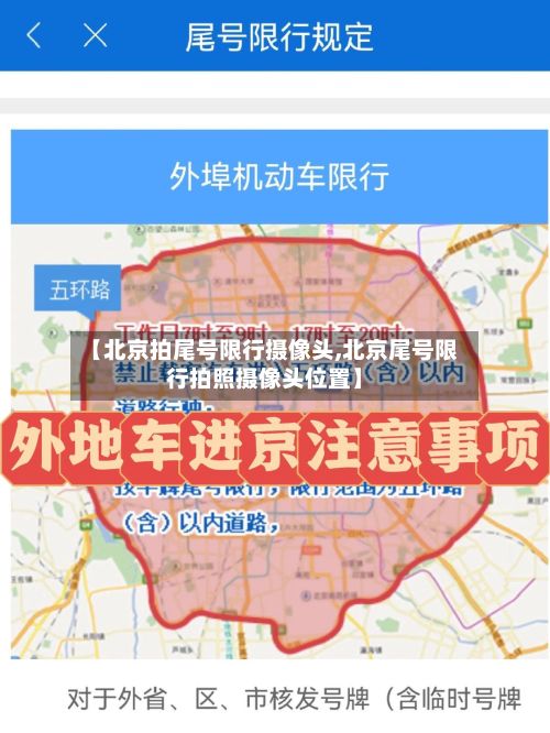 【北京拍尾号限行摄像头,北京尾号限行拍照摄像头位置】