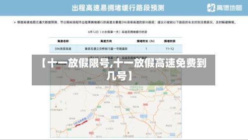 【十一放假限号,十一放假高速免费到几号】