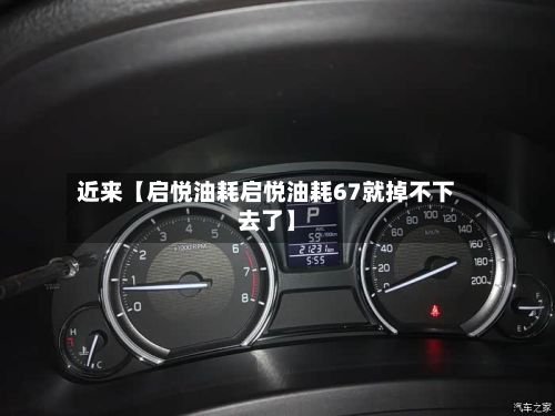 近来【启悦油耗启悦油耗67就掉不下去了】