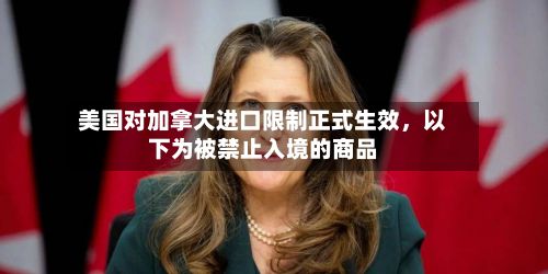 美国对加拿大进口限制正式生效，以下为被禁止入境的商品-第3张图片