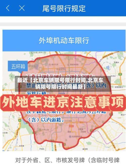 最近【北京车辆限号限行时间,北京车辆限号限行时间最新】-第2张图片