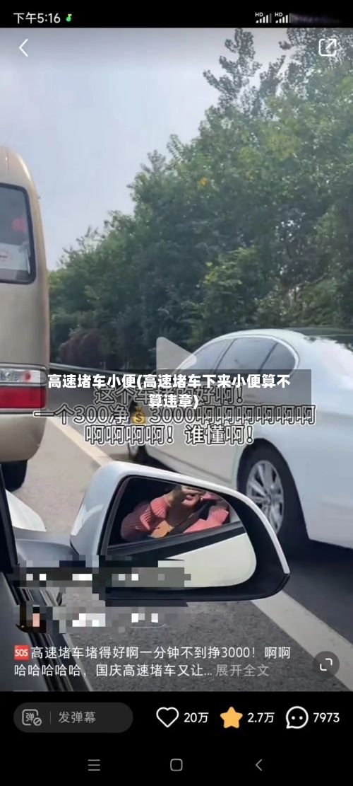 高速堵车小便(高速堵车下来小便算不算违章)-第2张图片