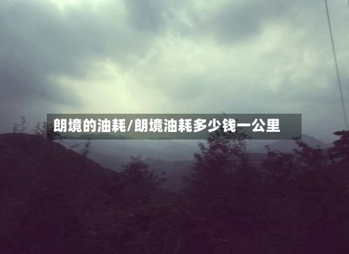 朗境的油耗/朗境油耗多少钱一公里