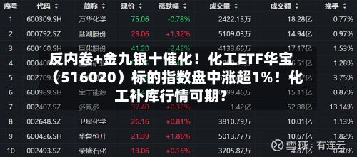 反内卷+金九银十催化！化工ETF华宝（516020）标的指数盘中涨超1%！化工补库行情可期？-第2张图片