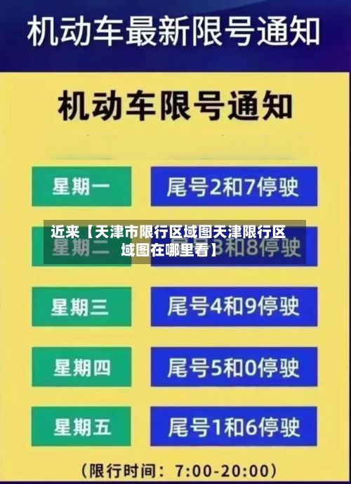 近来【天津市限行区域图天津限行区域图在哪里看】-第2张图片