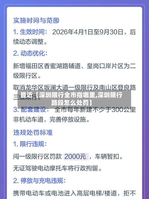 最近【深圳限行全市指哪里,深圳限行路段怎么处罚】-第2张图片