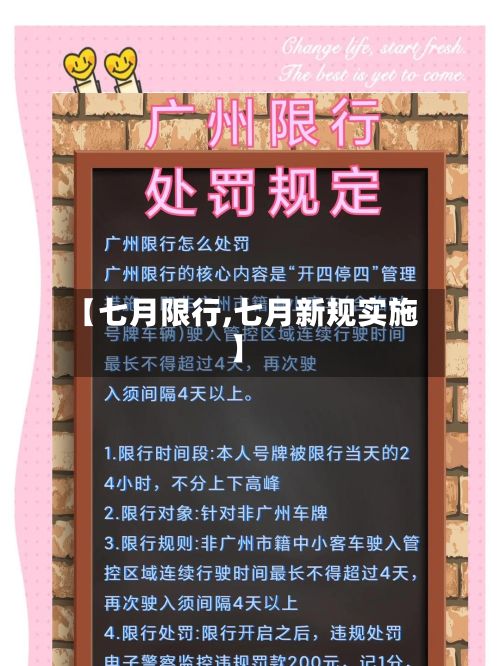 【七月限行,七月新规实施】