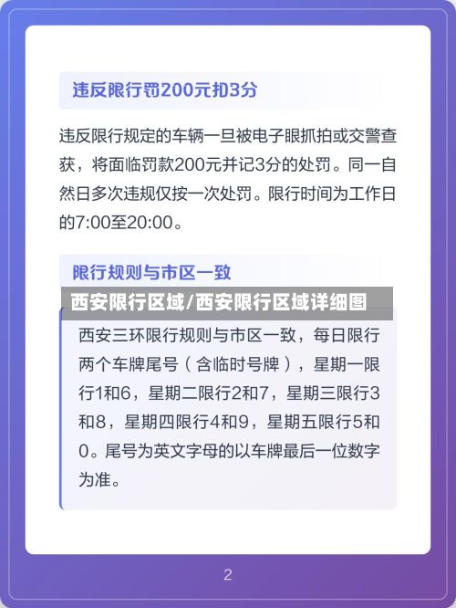 西安限行区域/西安限行区域详细图