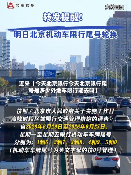 近来【今天北京限行今天北京限行尾号是多少外地车限行能去吗】-第1张图片