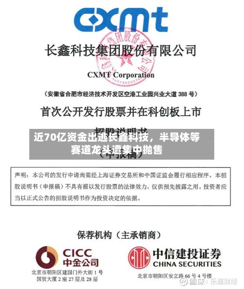 近70亿资金出逃长鑫科技	，半导体等赛道龙头遭集中抛售-第2张图片