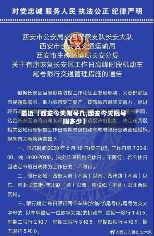最近【西安今天限号几,西安今天限号限多少】-第2张图片