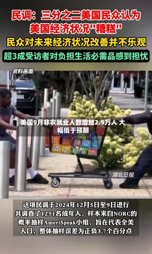 美国9月非农就业人数增加2.9万人 大幅低于预期-第2张图片