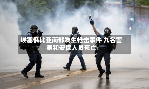 埃塞俄比亚南部发生枪击事件 九名警察和安保人员死亡