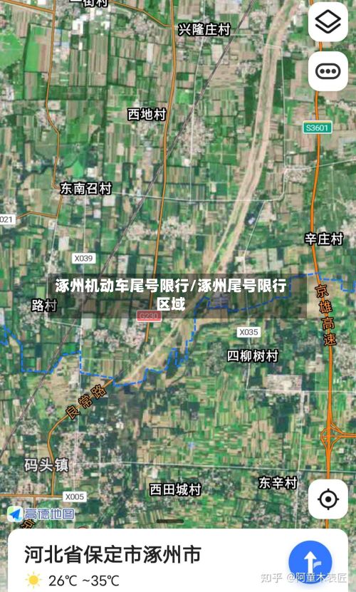 涿州机动车尾号限行/涿州尾号限行区域-第2张图片