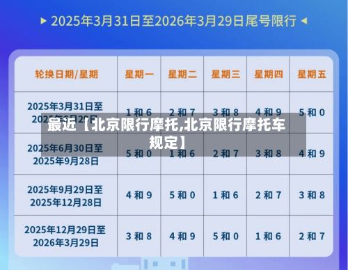 最近【北京限行摩托,北京限行摩托车规定】