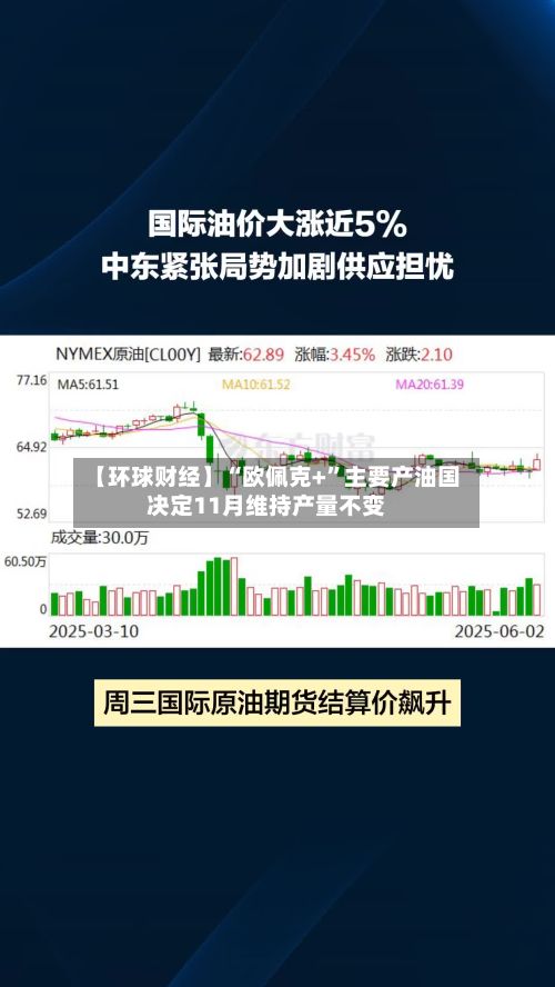 【环球财经】“欧佩克+”主要产油国决定11月维持产量不变