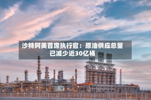 沙特阿美首席执行官:原油供应总量已减少近30亿桶-第2张图片