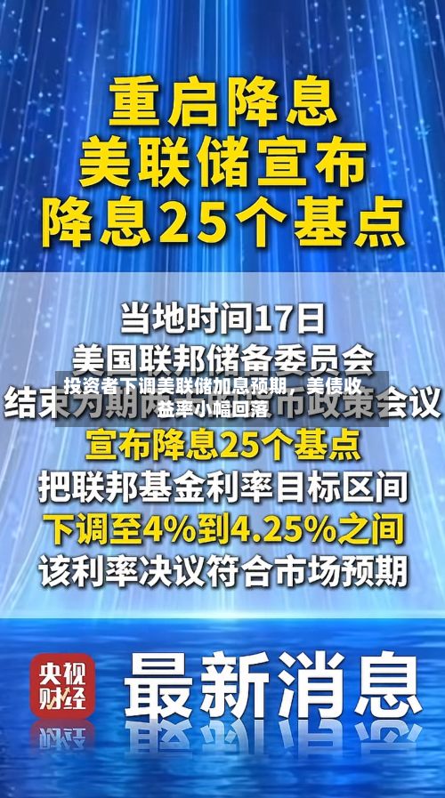 投资者下调美联储加息预期，美债收益率小幅回落-第2张图片
