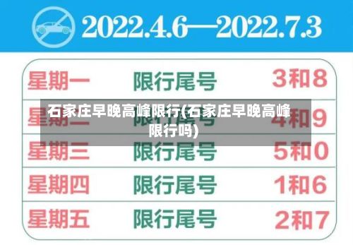 石家庄早晚高峰限行(石家庄早晚高峰限行吗)-第3张图片