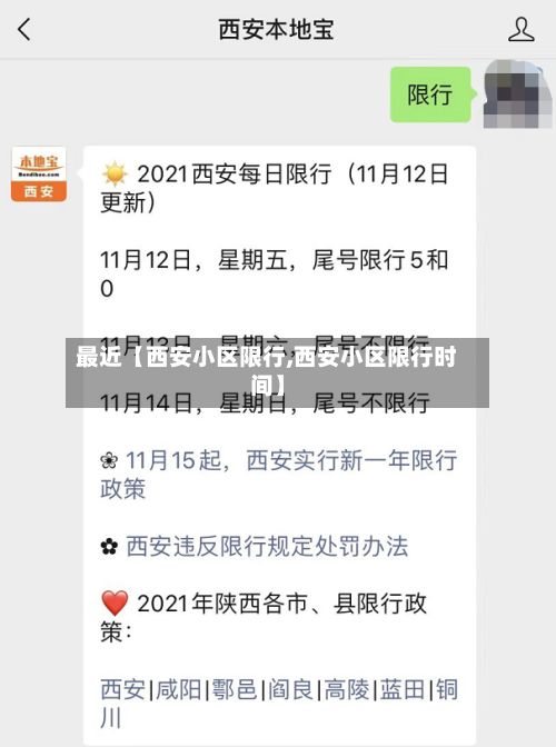最近【西安小区限行,西安小区限行时间】
