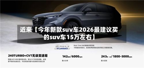 近来【今年新款suv车2026最建议买的suv车15万左右】