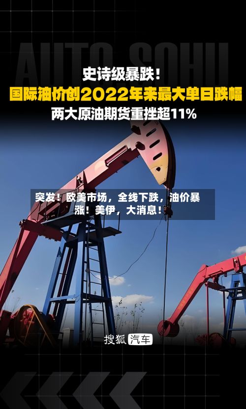 突发！欧美市场，全线下跌，油价暴涨！美伊，大消息！