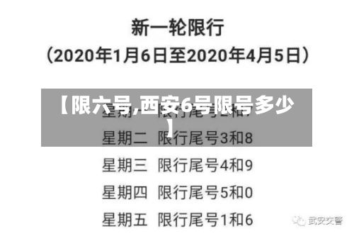【限六号,西安6号限号多少】