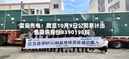 雷曼光电：截至10月9日公司累计出售回购股份8390198股