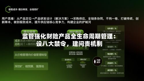 监管强化财险产品全生命周期管理：设八大禁令，建问责机制-第2张图片