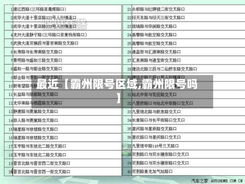 最近【霸州限号区域,霸州限号吗】-第2张图片