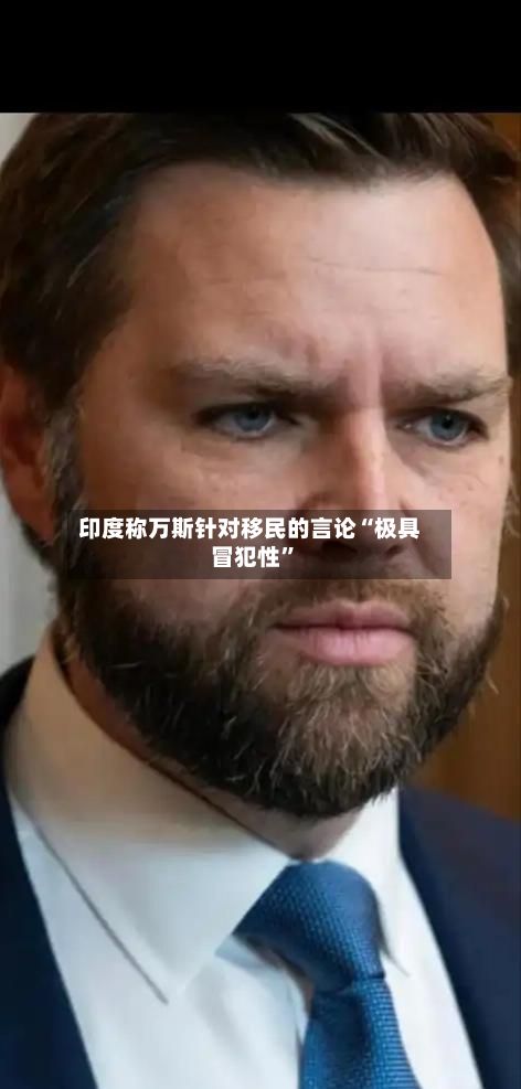 印度称万斯针对移民的言论“极具冒犯性”-第2张图片
