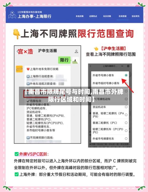 【南昌市限牌尾号与时间,南昌市外牌限行区域和时间】