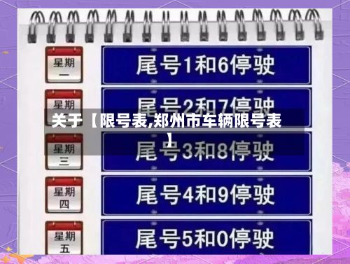 关于【限号表,郑州市车辆限号表】-第2张图片
