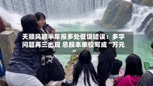 天顺风能半年报多处低级错误：多字问题再三出现 总股本单位写成“万元	”-第2张图片