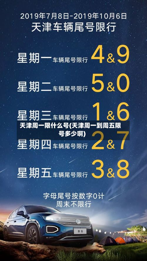 天津周一限什么号(天津周一到周五限号多少啊)