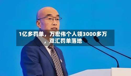 1亿多罚单	，万宏伟个人领3000多万，双汇罚单落地-第3张图片