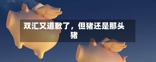 双汇又道歉了	，但猪还是那头猪-第2张图片