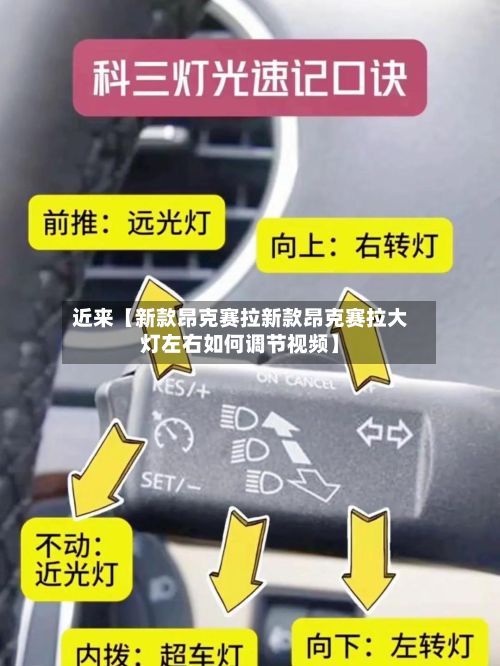 近来【新款昂克赛拉新款昂克赛拉大灯左右如何调节视频】-第2张图片