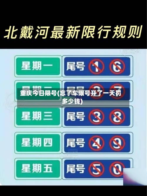 重庆今日限号(忘了车限号开了一天罚多少钱)-第3张图片