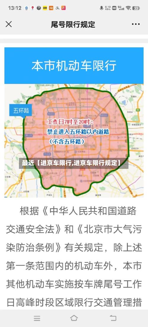 最近【进京车限行,进京车限行规定】-第3张图片