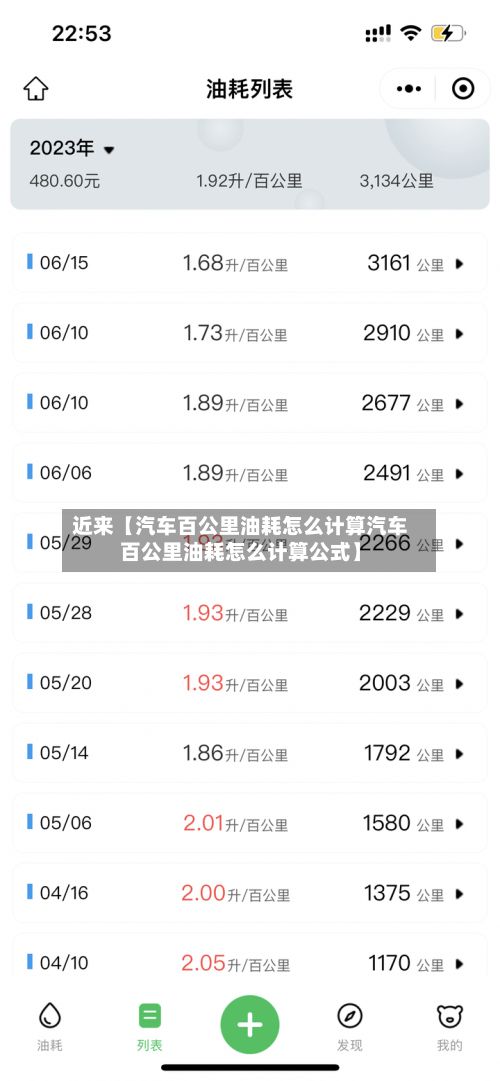 近来【汽车百公里油耗怎么计算汽车百公里油耗怎么计算公式】-第2张图片