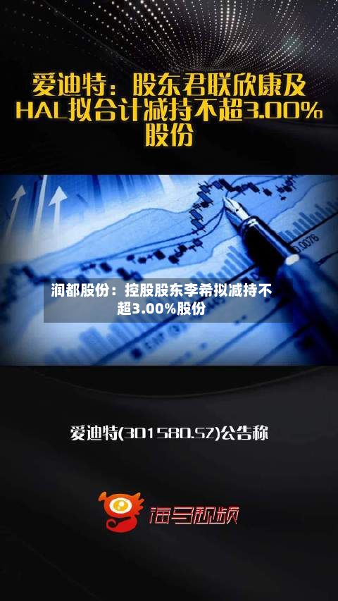 润都股份：控股股东李希拟减持不超3.00%股份