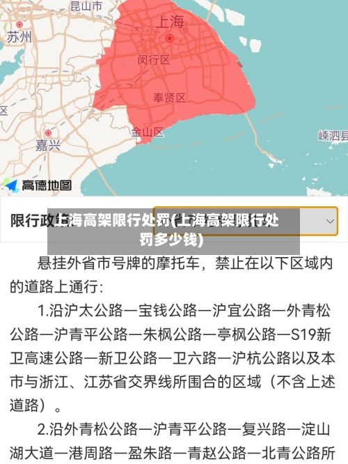 上海高架限行处罚(上海高架限行处罚多少钱)