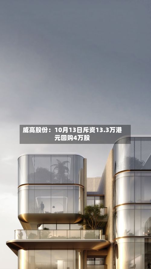 威高股份:10月13日斥资13.3万港元回购4万股-第1张图片