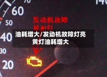 油耗增大/发动机故障灯亮黄灯油耗增大-第2张图片